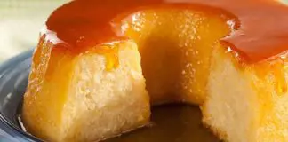 Pudim de arroz com coco