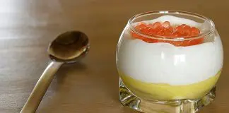 Mousse de coco cremosa Mousse de coco cremosa