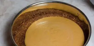 Cheesecake vegan com kookie cat e abóbora
