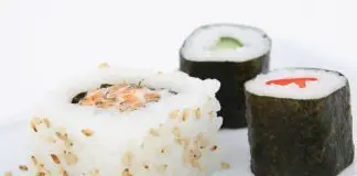 Sushi de frutas doce Sushi de frutas doce