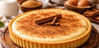 Tarte de Leite: Doce tradicional cremoso e fácil