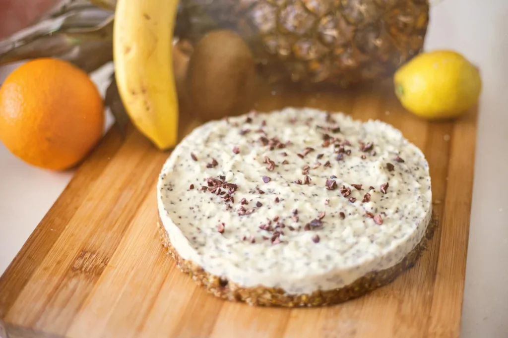 Bolo de alfarroba e banana