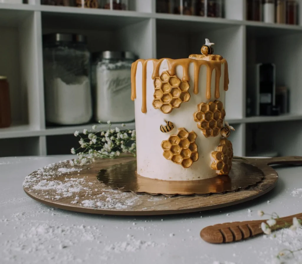 Bolo de mel simples perfeito para qualquer ocasião