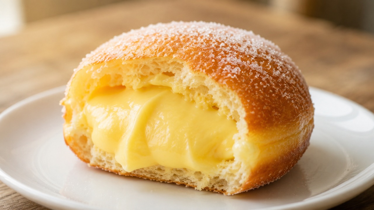 Bola de Berlim simples: Passos claros para um resultado delicioso