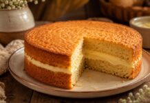 Bolo com recheio de baunilha: A receita fofa, cremosa e fácil de repetir em casa