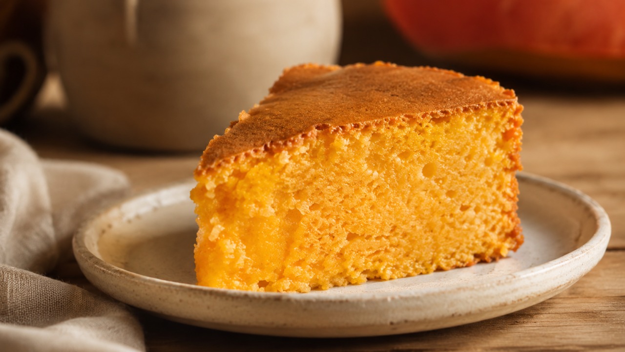 Bolo de papaia fofo e húmido para aproveitar fruta madura