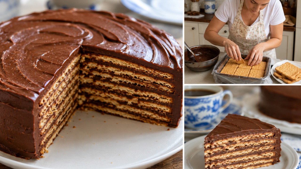 Bolo mousse de chocolate e café para uma sobremesa cremosa e intensa