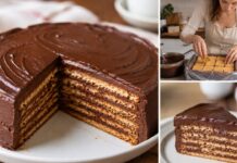 Bolo mousse de chocolate e café para uma sobremesa cremosa e intensa