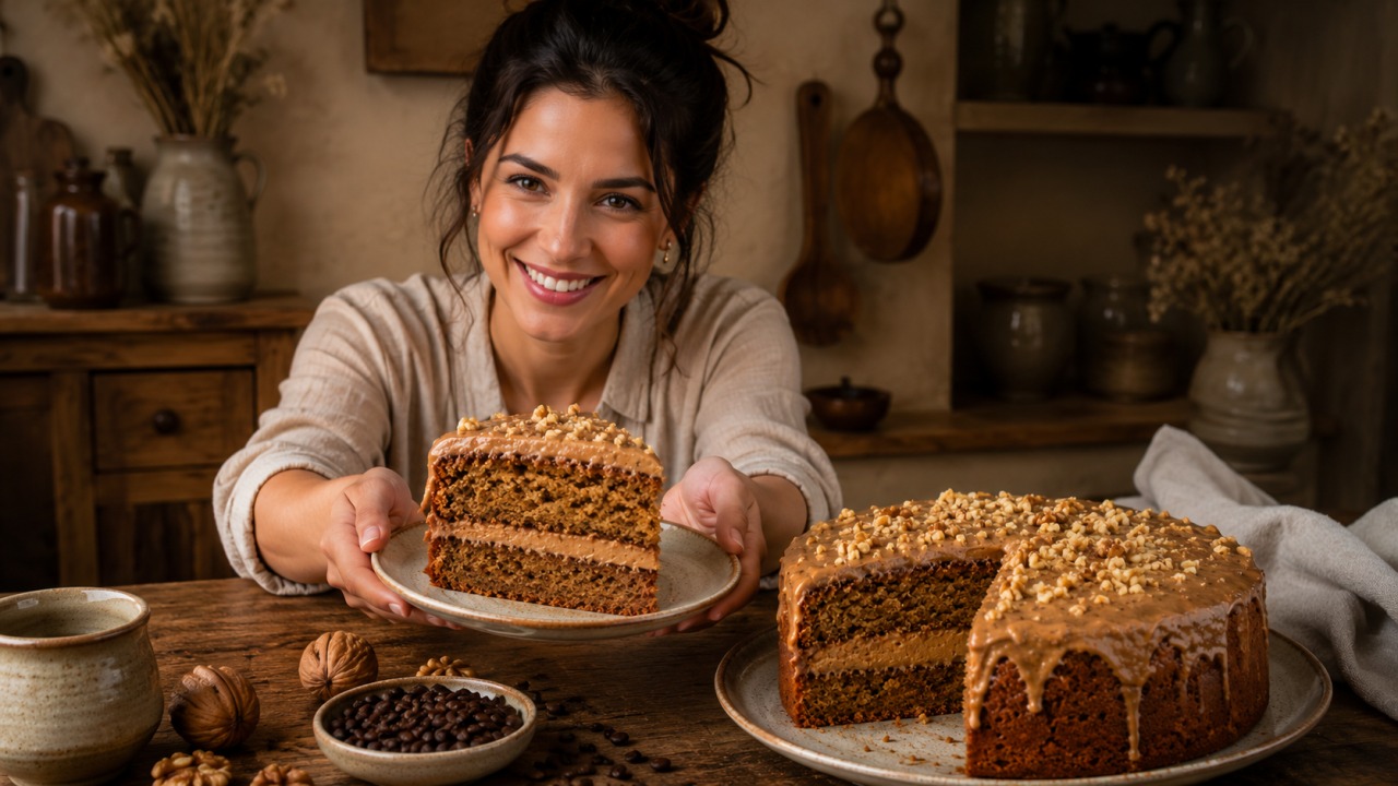 Bolo de Nozes e café: A receita húmida e aromática que fica bem em qualquer ocasião