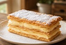 Mille-feuille caseiro, a sobremesa francesa que impressiona com camadas leves e creme suave