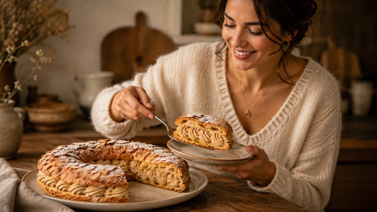 Paris-brest caseiro, a sobremesa francesa com recheio cremoso e massa leve
