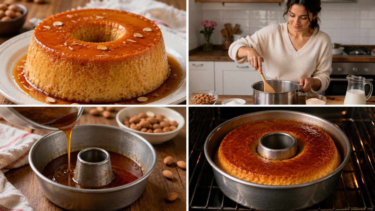 Pudim de amêndoa: Receita cremosa, simples e com sabor tradicional