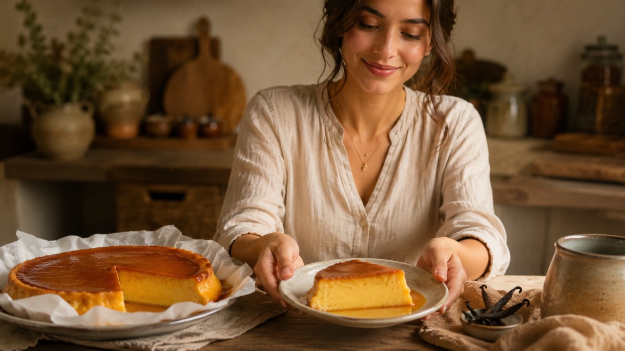 Pudim de baunilha cremoso: A receita clássica que fica lisa, perfumada e fácil de desenformar