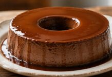 Pudim de chocolate cremoso e fácil para impressionar sem complicações