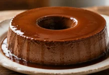 Pudim de chocolate cremoso e fácil para impressionar sem complicações