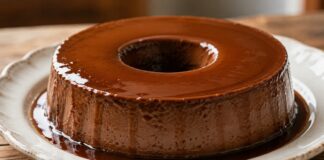Pudim de chocolate cremoso e fácil para impressionar sem complicações