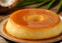 Pudim de leite de coco cremoso, a sobremesa simples que sabe a casa