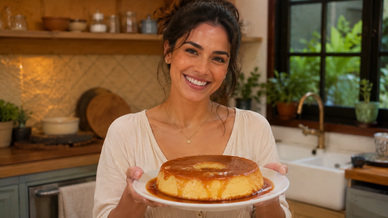 Pudim de leite de coco cremoso, a sobremesa simples que sabe a casa