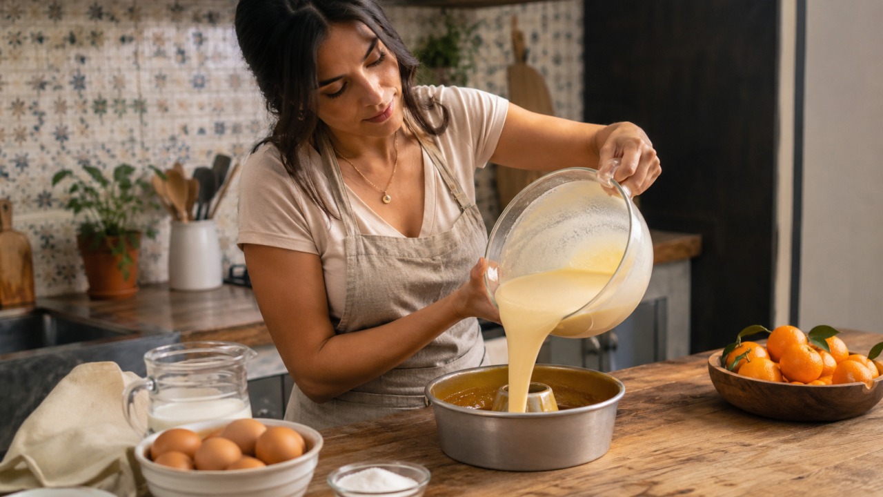 Pudim mandarim cremoso, a receita simples que fica com um sabor fresco e nostálgico
