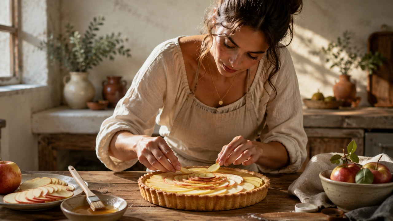 Tarte de Manzana espanhola, a receita clássica com aroma a canela e maçã macia