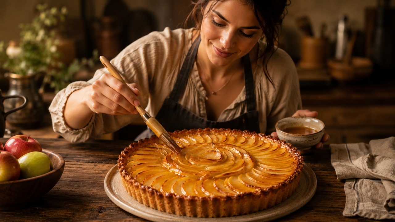 Tarte de Manzana espanhola, a receita clássica com aroma a canela e maçã macia