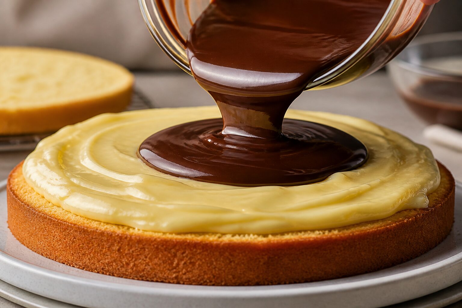 Boston cream pie: A sobremesa clássica que junta pão-de-ló, creme e chocolate