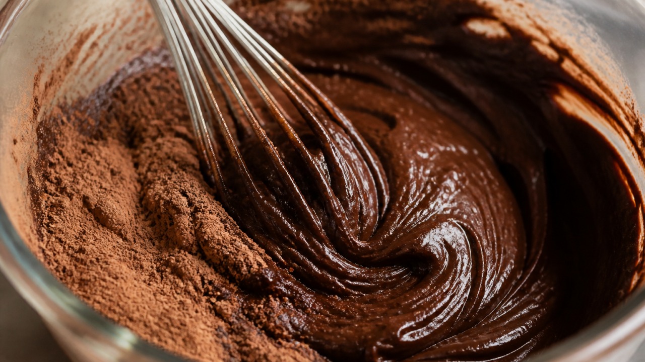 Ninho de chocolate caseiro com textura leve e acabamento bonito