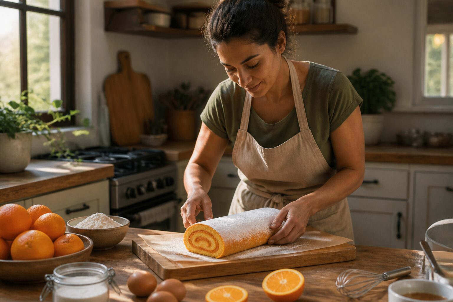 Torta de laranja fofa e húmida, com sabor intenso e preparação simples