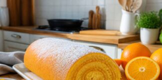Torta de laranja fofa e húmida, com sabor intenso e preparação simples