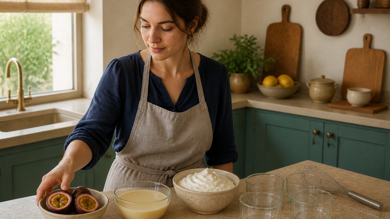 Análise prática de Mousse de maracujá com três ingredientes