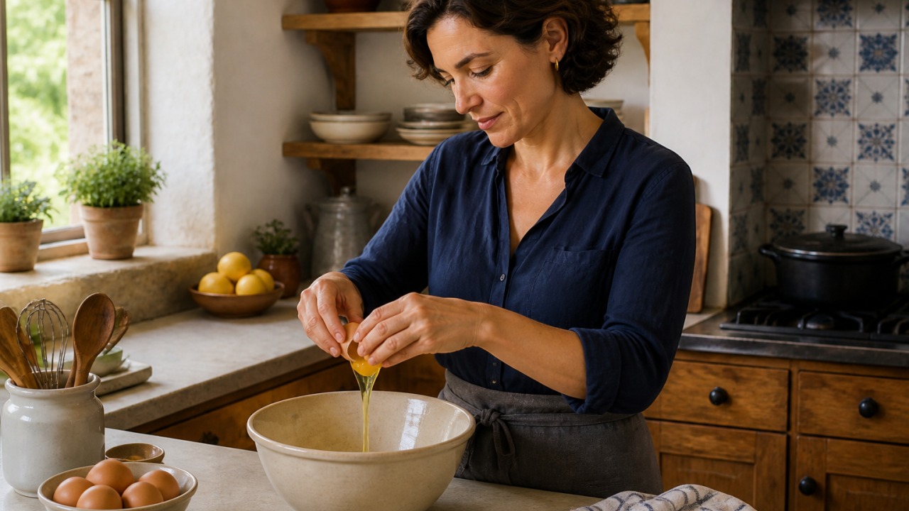 Análise prática de Pavlova com curd de limão e frutas frescas