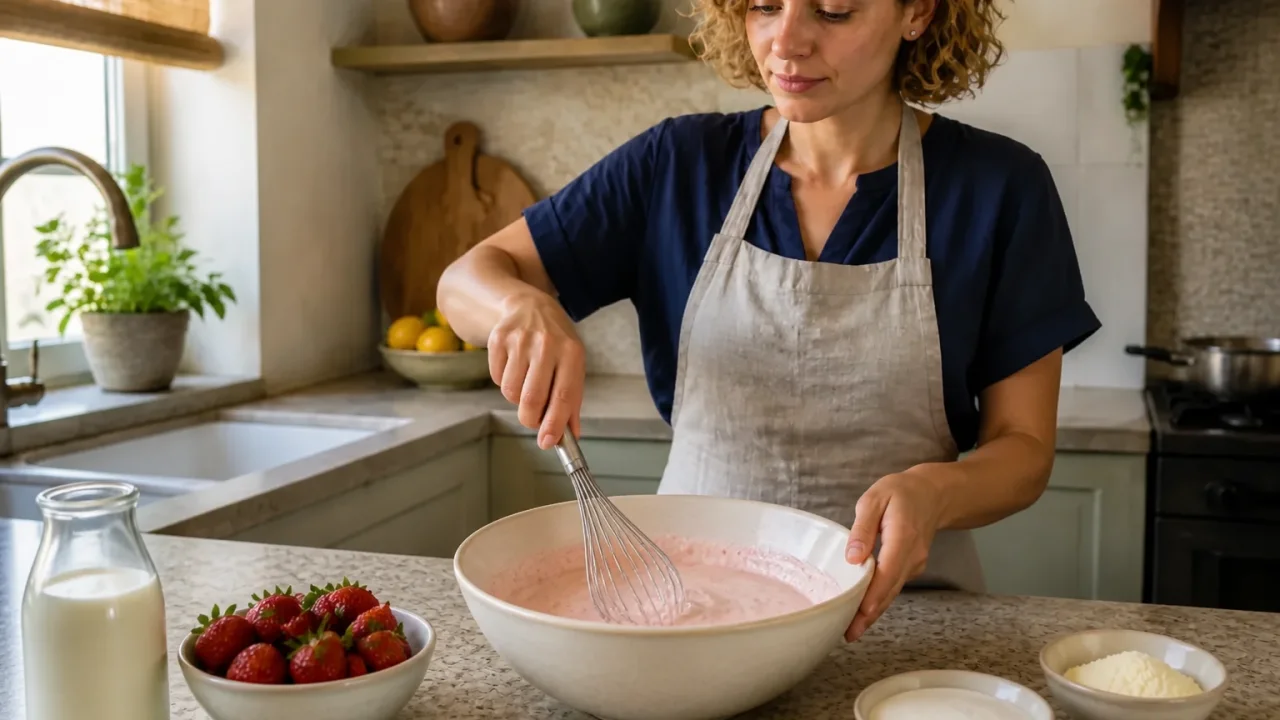 Critérios de decisão sobre gelado de morango