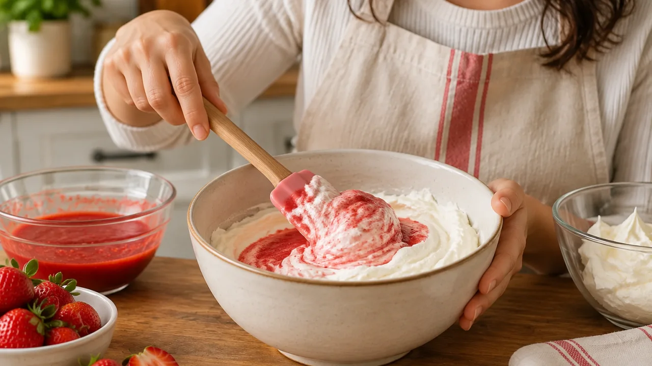 Análise prática de Mousse rápida de morango com natas