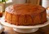 Apresentação final de Bolo de caramelo com baunilha de miolo macio