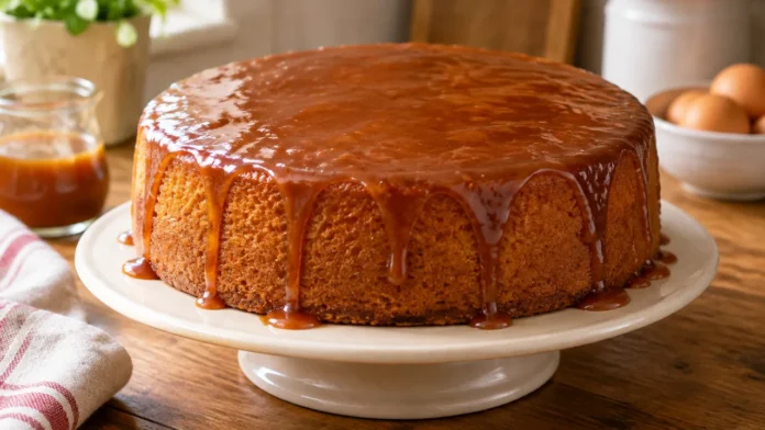 bolo-caramelo-com-baunilha-miolo-macio Apresentação final de Bolo de caramelo com baunilha de miolo macio