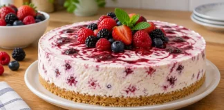 Imagem principal da receita de Semifrio de coco com frutos vermelhos