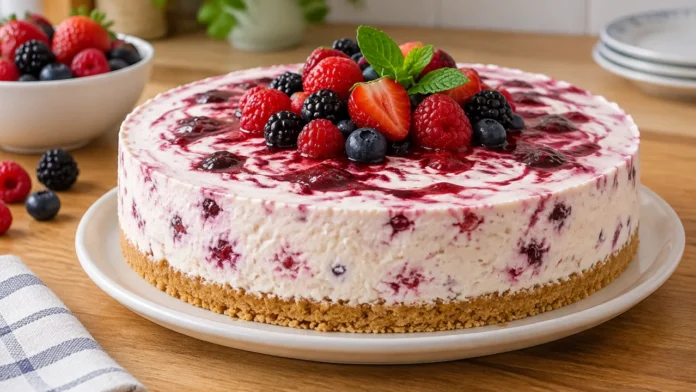 semifrio-coco-com-frutos-vermelhos Imagem principal da receita de Semifrio de coco com frutos vermelhos