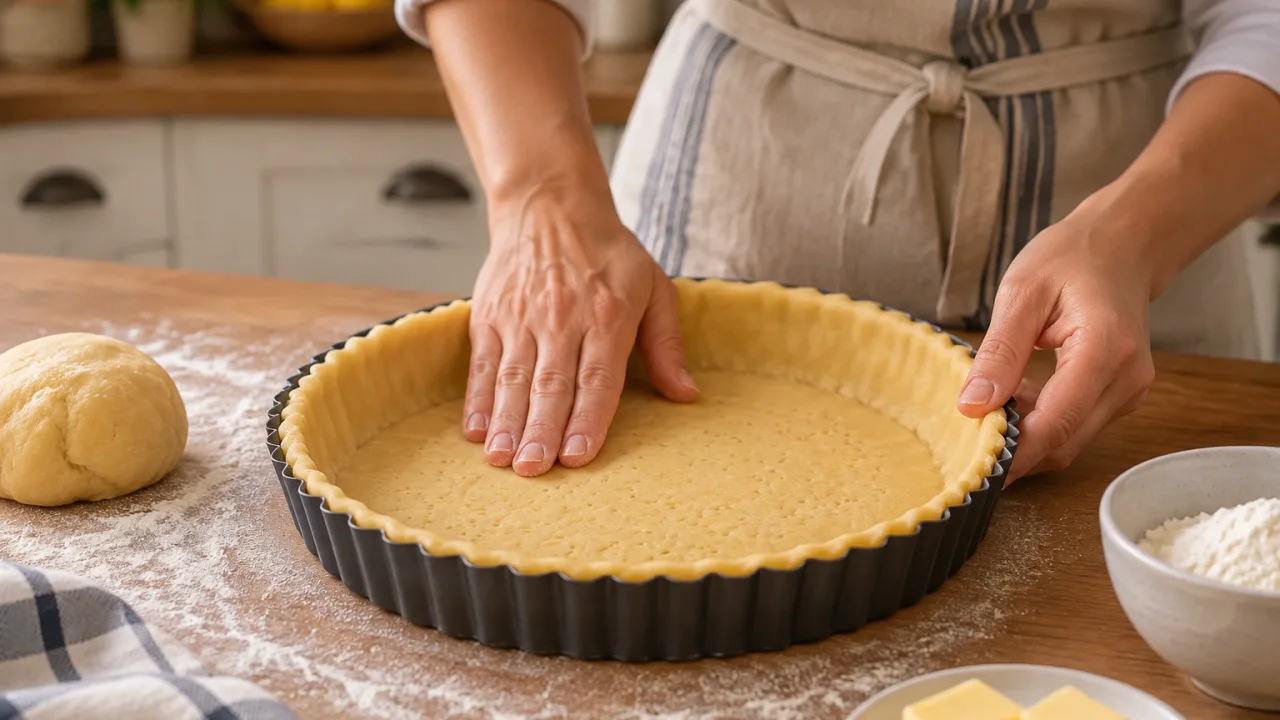 Preparação dos ingredientes de Tarte de canela cremosa com Base crocante e recheio suave